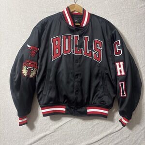 NBA CHICAGO BULLS JACKET PatchDreamBomber Varsity PROSTANDRD Luxery Medium NWT